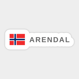 Arendal Norway Sticker